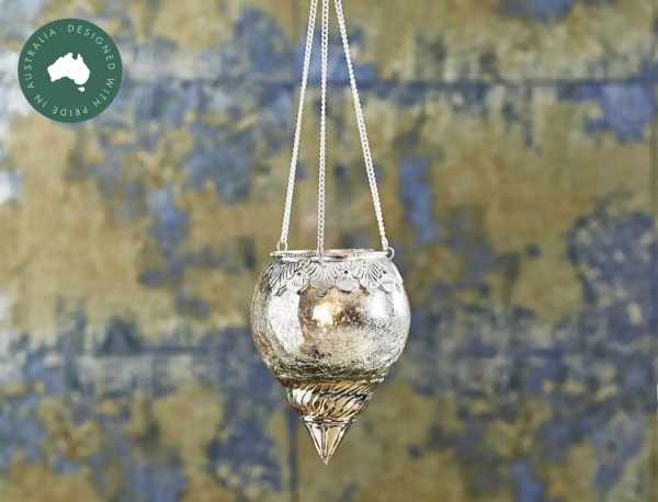 Trang trí - Marakesh Hanging Tealight Round - Silver